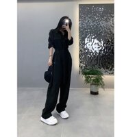 Jumpsuit tay dài cổ blazer