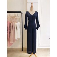 JUMPSUIT XANH TAY DÀI