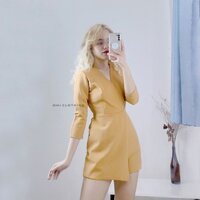 Jumpsuits vàng đắp chéo thanh lịch 2hand - S0002 - Omiclothing