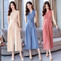 ☽Jumsuit lửng nữ YSUN, đồ bay ống rộng J99
