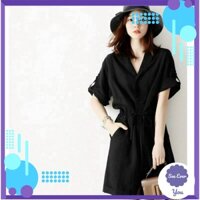 JUMT SHORT ĐEN CỔ VEST [See Ever You]