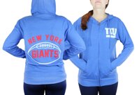Junk Food NFL Womens Double Coverage Full Zip French Terry Hoodie, Team Options
