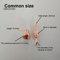 Junmeng 25 Chiếc Vật Tư Tiêu Thụ Mở Rộng Đầu Dài Điện Cực Và Đầu Phun Cho PT-31LG-40 Máy Cắt Plasma Không Khí Đẹp