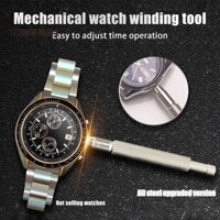 Junmeng Mới Thép Không Gỉ Đồng Hồ Vương Miện Winder Tool Bạc Đồng Hồ Dụng Cụ Sửa Chữa Hướng Dẫn Sử Dụng Cơ Khí Dễ Dàng Cuộn Dây Đồng Hồ Vương Miện Đẹp