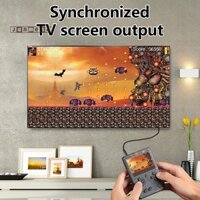 Junmeng Retro Di Động Mini Cầm Tay Máy Chơi Game Video 8 Bit 3.0 Inch Màu LCD Trẻ Em Màu Chơi Game Tích Hợp 500 Trò Chơi Đẹp