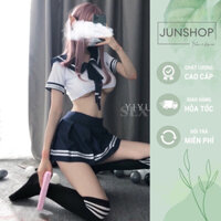 [Junshop] Cosplay học sinh sexy chân váy xanh than 💓💓 hàng quảng châu có sẵn siêu đẹp