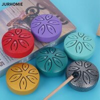 Jurhomie Mini Hand Pan Drum, Trống Tay Trống Lưỡi Thép Nhiều Màu Sắc, Sáng Tạo 3 Inch 6 Tông Nhạc Cụ Cổ Điển Bộ gõ Nhạc Cụ