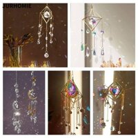 Jurhomie Sun Catchers DIY Sunlight Khúc xạ Rèm Đồ trang trí Treo Chuông gió