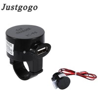 Justgogo Chống Nước 12 V Xe Máy Sạc USB Sạc Điện Thoại Xe Hơi Ổ Cắm