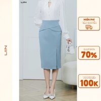 Juyp Công Sở Xanh Dài Xẻ Trước - LIIN Clothing - CVD301SBL-S24