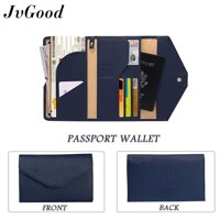 JvGood Hộ Chiếu Du Lịch Chủ Tín Dụng Ngăn Phân Loại Thẻ Ví Đựng Tài Liệu Túi Đựng Thẻ Travel Passport Holder Snap Button Case Multi-function PU Tri-fold Folder Wallet Document/Card Security Credit Card Bag LazadaMall