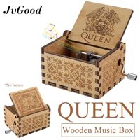 JvGood Hộp Nhạc Khắc Hộp Nhạc Gỗ Đồ Chơi Thú Vị Quà Tặng Wood Music Boxes Classic Hand Crank Music Gift Creative Antique Carved Wooden Music Box Crafts Home Retro Ornament Gifts for Birthday/Christmas/Valentines Day LazadaMall