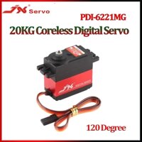 Jx PDI-6221MG 20KG Bánh răng kim loại kỹ thuật số mô-men xoắn lớn Servo không lõi cho 1 / 10 1 / 8 Xe bánh xích Buggy RC Mô hình máy bay trực thăng