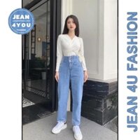 [JY16] Quần jean bò baggy nữ ống rộng suông nữ jeans cạp cao 3 size S M L hót 2021 2022