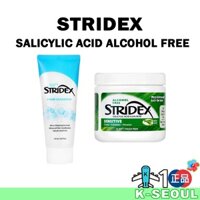 [K-beauty] Miếng đệm Hỗ trợ giảm mụn Stridex với Axit Salicylic 0,5% 55 miếng đệm Sữa rửa mặt tạo bọt BHA 0,2% Axit Salicylic