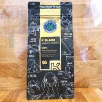 K BLACK [túi LỚN 454g] CÀ PHÊ RANG XAY NGUYÊN CHẤT [VN] K COFFEE Natural Origin Coffee