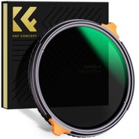 K & F Concept ND4-ND64 (2-6 Stop) Bộ lọc ND biến đổi và Bộ lọc ống kính phân cực tròn CPL 2 trong 1 với 28 lớp màng xanh chống phản chiếu, Hai đòn bẩy màu cam, Dòng Nano-X