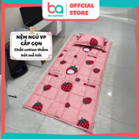 [K KÈM GỐI] Nệm Ngủ Trưa Văn Phòng Gấp Gọn, Trải Giường Ký Túc Xá Đủ Kích Thước 80cm-1m8