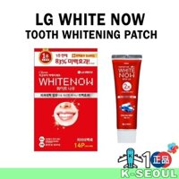 [K-life] Miếng dán làm trắng răng LG White Now 14p / 8p Kem đánh răng 120g