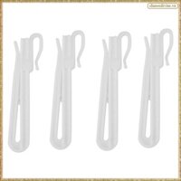 [K O G X] 200 Chiếc Móc Treo Rèm Nhựa Cửa Sổ Stereo Nhựa Trắng Có Thể Điều Chỉnh Chiều Cao Rèm Phụ Kiện Cho Treo Trần 9cm