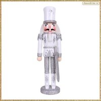 [K O G X] 30CM Đồ trang trí Giáng sinh Con rối bằng gỗ Thủ công mỹ nghệ Giáng sinh Trang trí máy tính để bàn Bạc