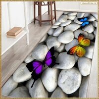 [K O G X] 40X60cm Thời Trang 3D Nhiều Màu Sắc Nhà Bếp Bướm Chống Trơn Trượt Absorent Sàn Nước Thảm Phòng Tắm Thảm Thảm Chống Trượt Thảm