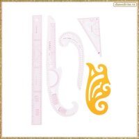[K O G X] 5 Cái / bộ Thước Tạo Kiểu Pháp Đường Cong Bộ Thước Cắt Thước Yardstick Tay Tay Tay Tay Pháp Đường Cong Cắt Dao Thước Dụng Cụ May