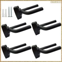 [K O G X] 5 Gói Móc Treo Đàn Guitar Màu Đen Móc Treo Tường Màn Hình Có Ốc Vít Phù Hợp Với Hầu Hết Đàn Guitar