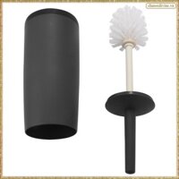 [K O G X] Bàn chải và giá đỡ bồn cầu Bàn chải bồn cầu có giá đỡ màu xám đậm cho phòng tắm Bàn chải vệ sinh thiết kế hiện đại có nắp Longe