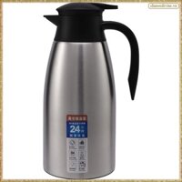 [K O G X] Bình giữ nhiệt 2L bằng thép không gỉ màu bạc 304 Bình nước cách nhiệt chân không Bình trà cà phê Bình giữ nhiệt cho gia đình và văn phòng