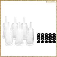 [K O G X] Bộ khóa khí để lên men, 20 miếng Grommets silicon và 6 miếng Airlock nhựa để bảo quản, ủ rượu, lên men Sauerkraut,