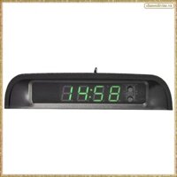 [K O G X] Đồng hồ ô tô có nhiệt kế hiển thị ban đêm Đồng hồ kỹ thuật số gắn trong tự động Đồng hồ ô tô 24 giờ chạy bằng năng lượng mặt trời