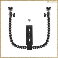 [K O G X] Giá đỡ đèn Flash hai cánh tay linh hoạt mới cho phụ kiện máy ảnh chụp Macro