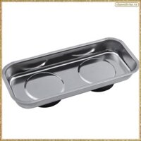[K O G X] Khay từ tính bằng thép không gỉ hình vuông bằng thép không gỉ Khay nam châm vĩnh cửu mạnh 150x65Mm