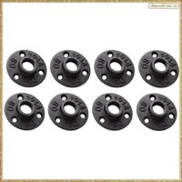 [K O G X] Mặt bích ống gang dễ uốn 1 / 2 inch, Nẹp ống ren màu đen 1 / 2 inch, 8 chiếc