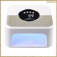 [K O G X] Móng tay Gel đèn móng tay UV, Đèn móng tay 45LED với chế độ hẹn giờ 4, Đèn móng tay Gel được trang trí bằng kim cương giả lấp lánh