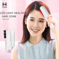 K · SKIN Red Light Therapy Lược Massage da đầu Lược chải tóc màu xanh đỏ RF Laser Lược chải tóc điện để ngăn ngừa rụng tóc đầu