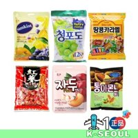 [K-sweet] Kẹo Cổ Điển Hàn Quốc Nhiều Hương Vị Trái Cây Nho Xanh Mận Đậu Phộng Caramel Kẹo