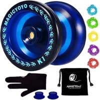 K1 Professional ABS YoYo Ball Bearing String Trick Toy Blue 3MHU