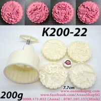 K200-22 KHUÔN TRUNG THU 200g SEN 4 MẶT