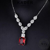 Kader JEWELLY Vòng cổ nguyên bản dành cho nữ Bạc Ruby Sang trọng 925 N1032