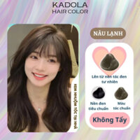 [KADOLA HAIR COLOR] Thuốc nhuộm tóc màu Nâu Lạnh - Không Tẩy | Kèm bao tay mũ trùm