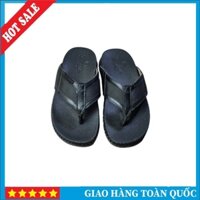 KAGON Dép Da Xỏ Ngón Nam KQ127 Dép Nam Quai Kẹp Da Bò Thật Màu Đen