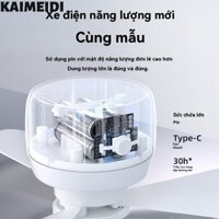 KAIMEIDI Quạt trần mini cắm trại ngoài trời lều quạt trần đèn quạt không ồn quạt nhà giường ký túc xá quạt điện