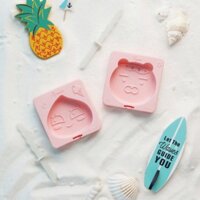 KAKAO FRIENDS 2PCS Ice Cream Ice Bar Tray _ Silicone Ice Cream Mold Popsicle Molds