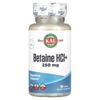 KAL Betaine HCl+ 250 mg 100 Tablets
