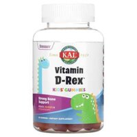 KAL Kids Vitamin D-Rex Gummies Peach Mango & Strawberry 60 Gummies