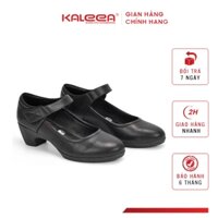 Kaleea - Giày Cao Gót Nữ Đế Vuông Thanh Lịch Quai Dán Đế Cao 5p - K02