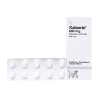 Kaleorid 600mg Leo 3 vỉ x 10 viên – Điều trị giảm Kali máu