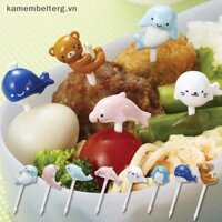 Kam 8 Cái Hoạt Hình Nĩa Trái Cây Tăm Cá Heo Lựa Chọn Thực Phẩm Mini Hộp Cơm Trưa Trang Trí Trẻ Em Thực Phẩm Bổ Sung Dụng Cụ VN